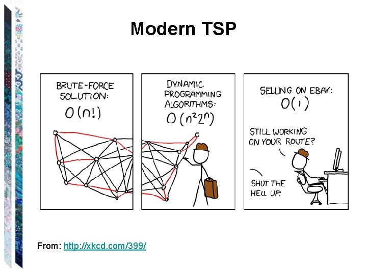 Modern TSP From: http: //xkcd. com/399/ 