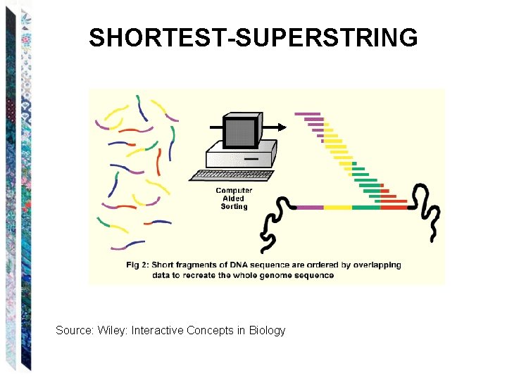 SHORTEST-SUPERSTRING Source: Wiley: Interactive Concepts in Biology 