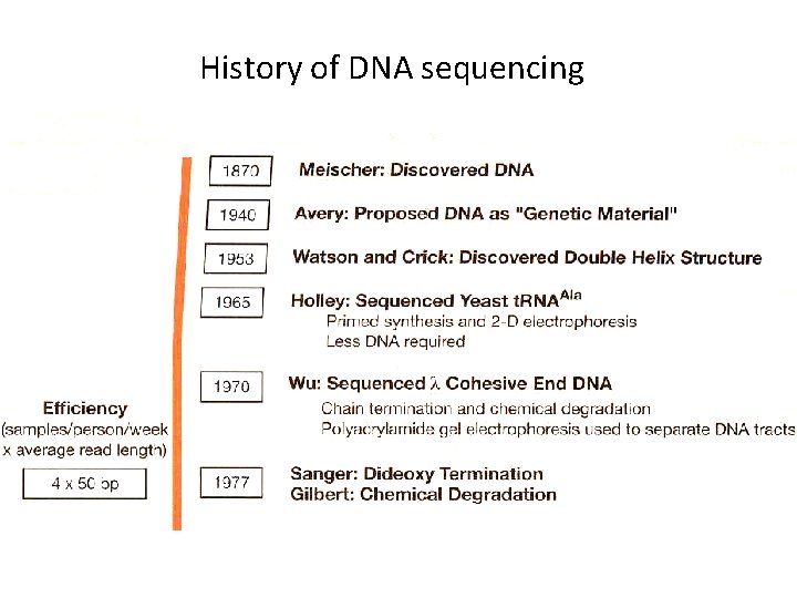 History of DNA sequencing 