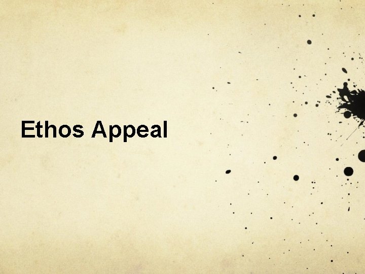 Ethos Appeal 