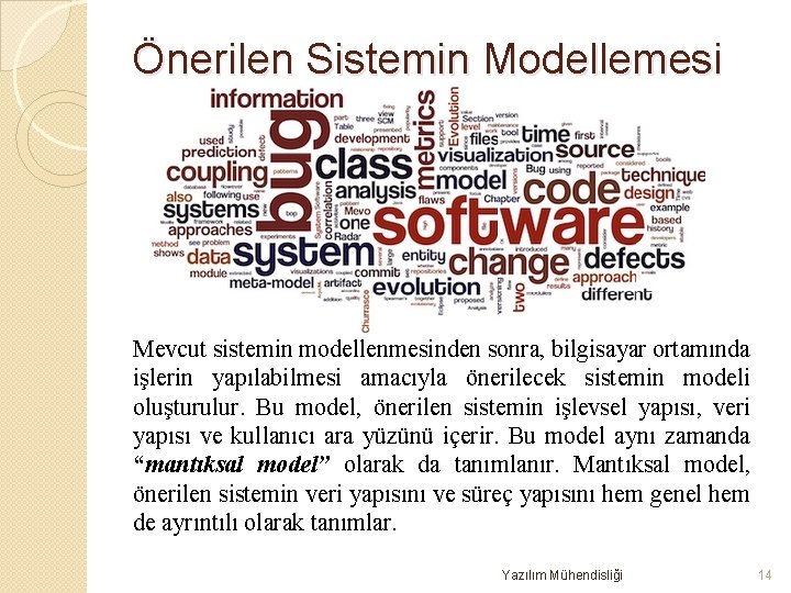 Önerilen Sistemin Modellemesi Mevcut sistemin modellenmesinden sonra, bilgisayar ortamında işlerin yapılabilmesi amacıyla önerilecek sistemin