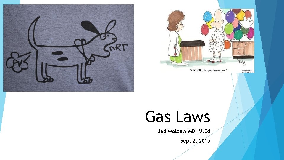 Gas Laws Jed Wolpaw MD, M. Ed Sept 2, 2015 