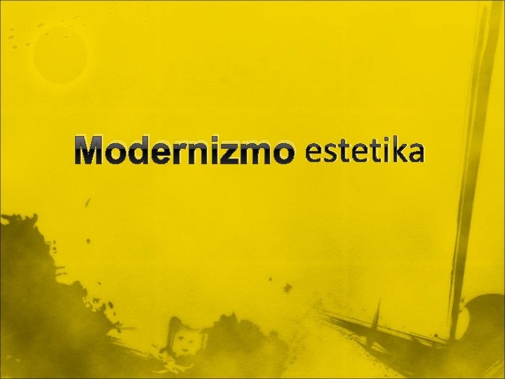 Modernizmo estetika 