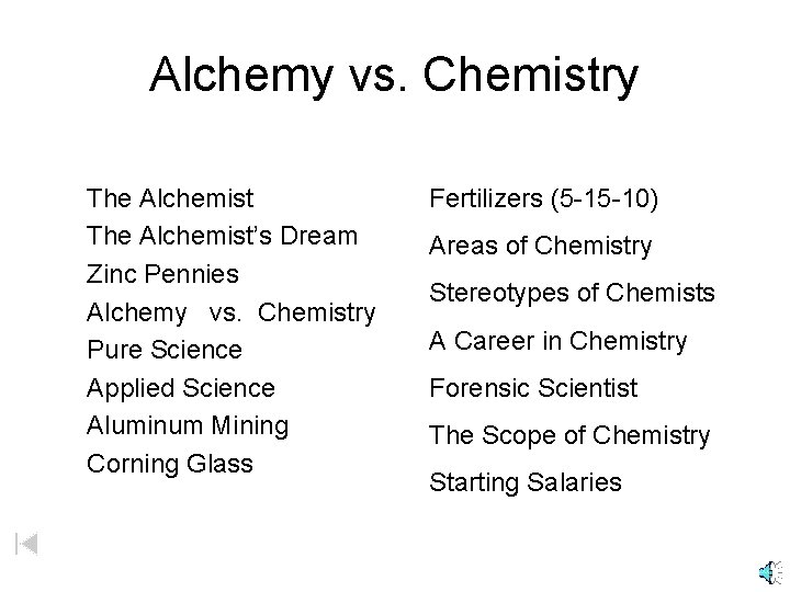 Alchemy vs. Chemistry The Alchemist’s Dream Zinc Pennies Alchemy vs. Chemistry Pure Science Applied