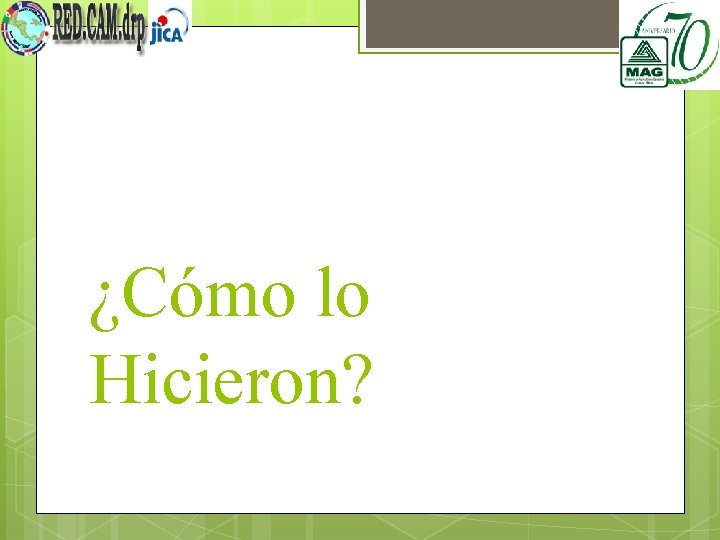 ¿Cómo lo Hicieron? 