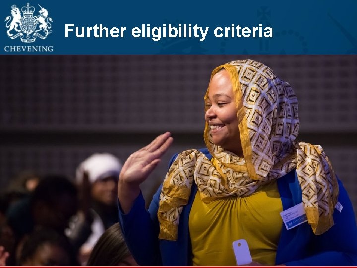 Further eligibility criteria 