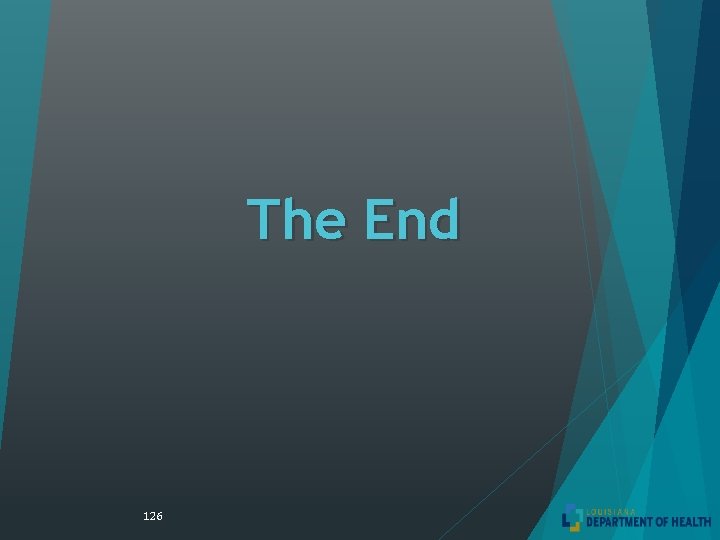 The End 126 The End 126