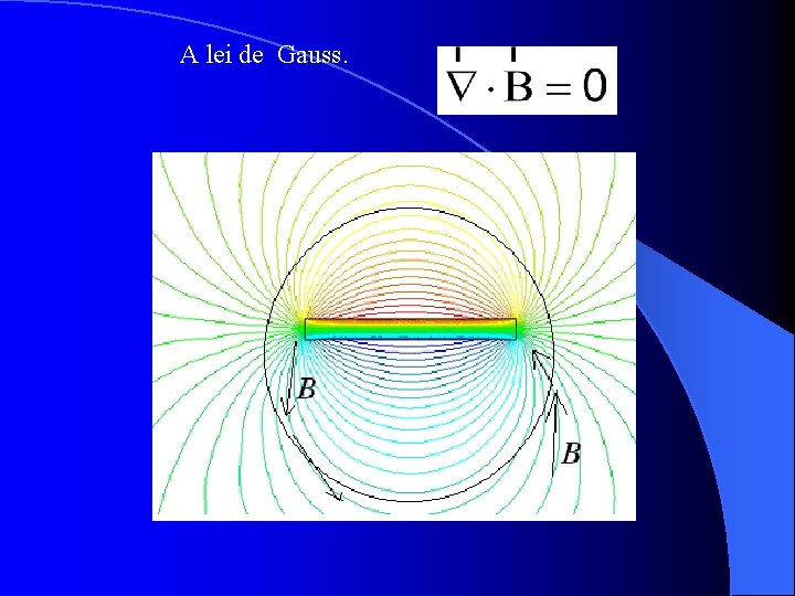 A lei de Gauss. 