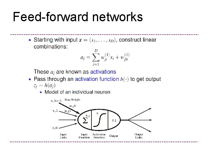 Feed-forward networks 