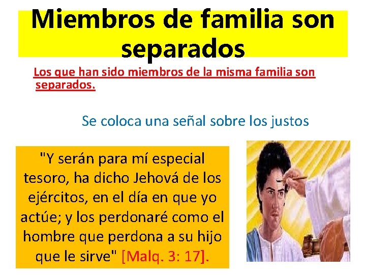 Miembros de familia son separados Los que han sido miembros de la misma familia