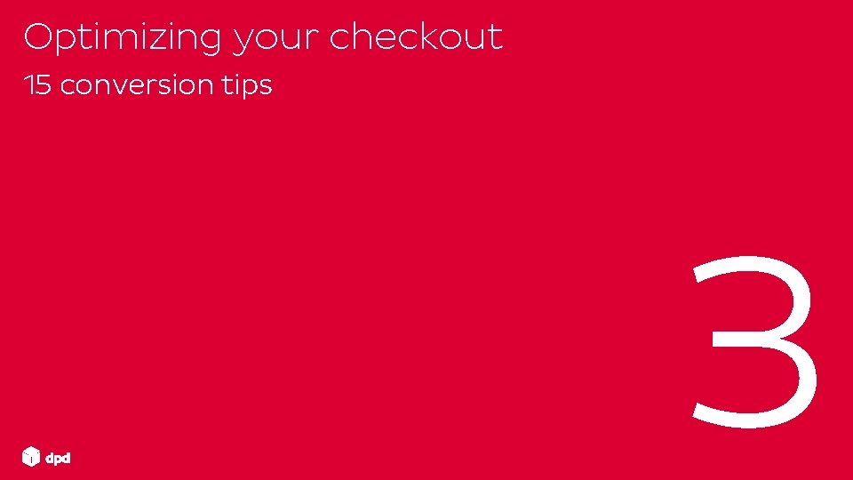 Optimizing your checkout 15 conversion tips 3 Note text 21/11/2020 ## # 
