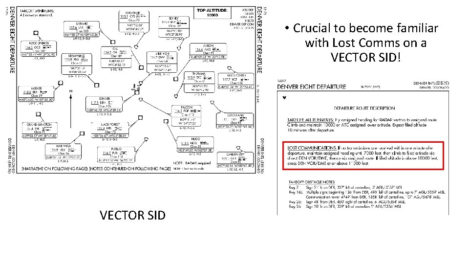  • Crucial to become familiar with Lost Comms on a VECTOR SID! VECTOR