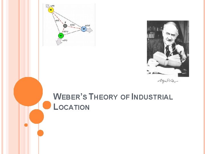 WEBER’S THEORY OF INDUSTRIAL LOCATION 