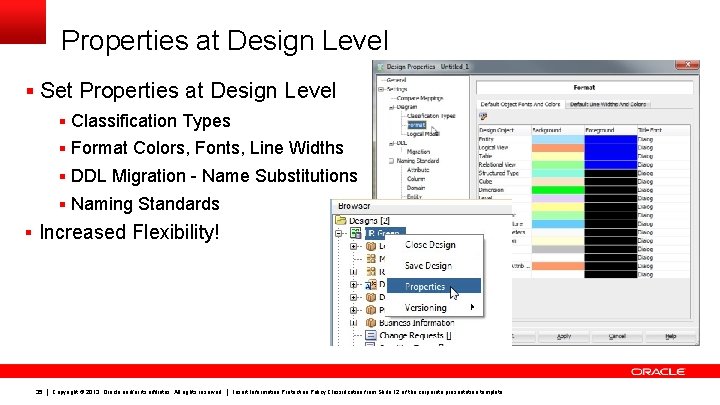 Properties at Design Level § Set Properties at Design Level § Classification Types §
