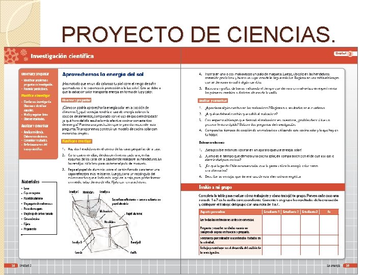 PROYECTO DE CIENCIAS. 