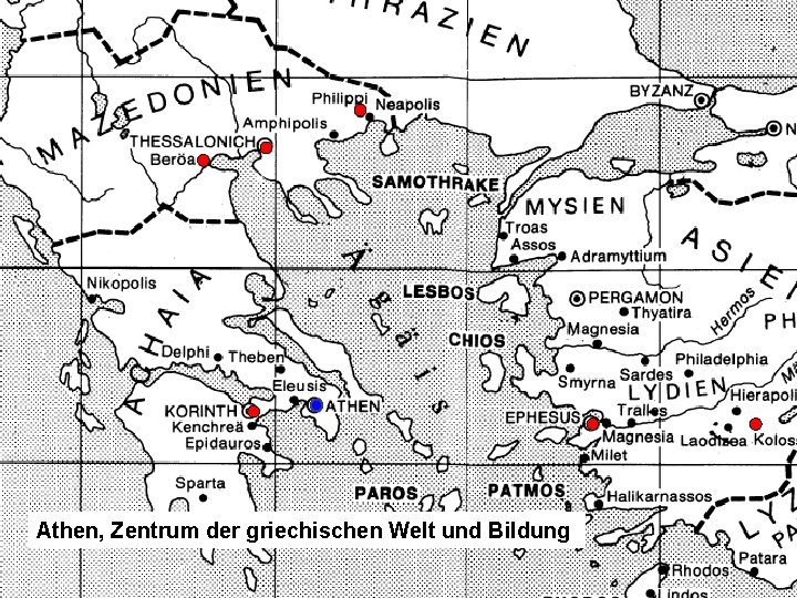 Athen, Zentrum der griechischen Welt und Bildung 