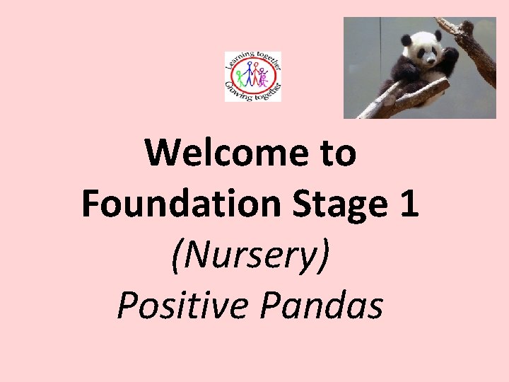 Welcome to Foundation Stage 1 (Nursery) Positive Pandas 