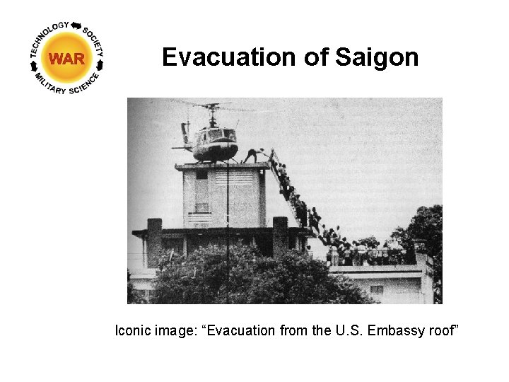 Evacuation of Saigon Iconic image: “Evacuation from the U. S. Embassy roof” 