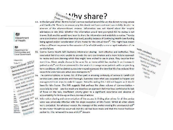 Why share? Why share?