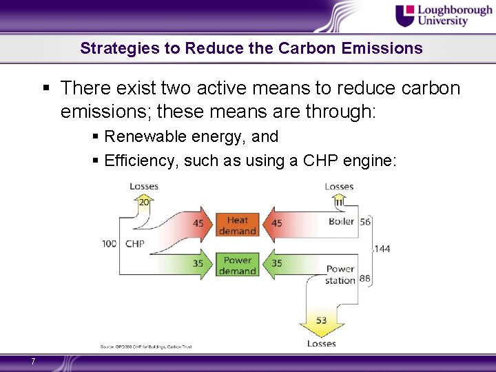 Strategies to Reduce the Carbon Emissions § There exist two active means to reduce