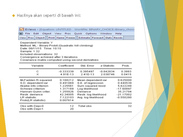  Hasilnya akan seperti di bawah ini: 