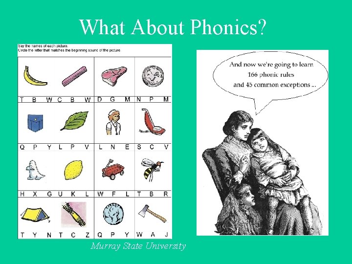 What About Phonics? Murray State University 