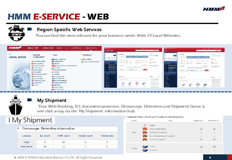 HMM E-SERVICE - WEB Region Specific Web Services You can find the most relevant