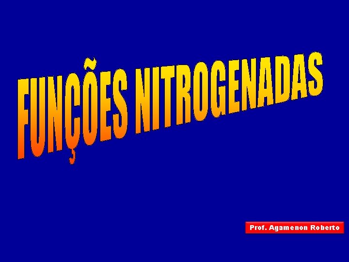 Prof. Agamenon Roberto 