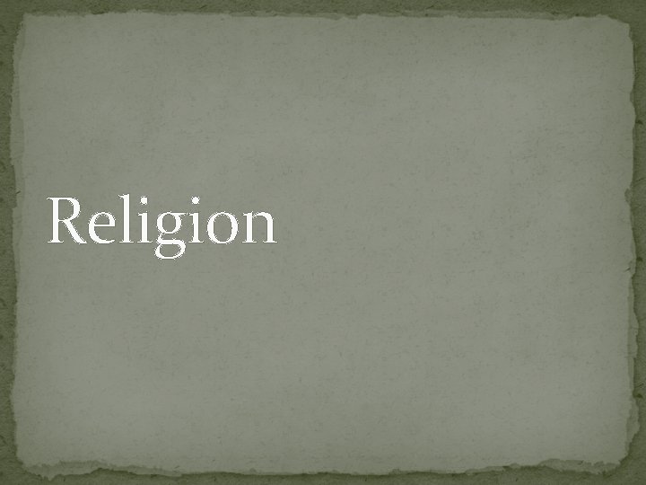 Religion 