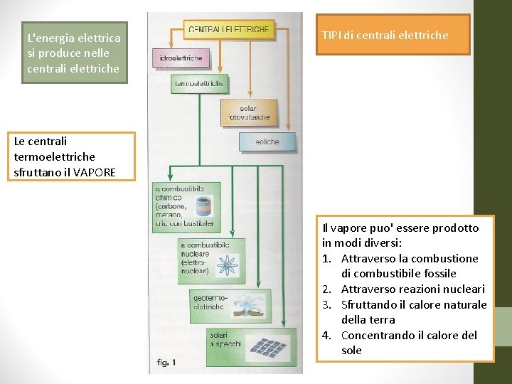 L'energia elettrica si produce nelle centrali elettriche TIPI di centrali elettriche Le centrali termoelettriche