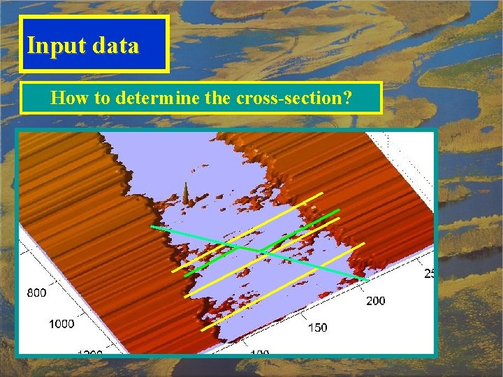 Input data How to determine the cross-section? 