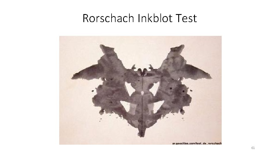 Rorschach Inkblot Test 61 