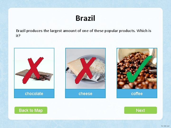 Brazil produces the largest amount of one of these popular products. Which is it?