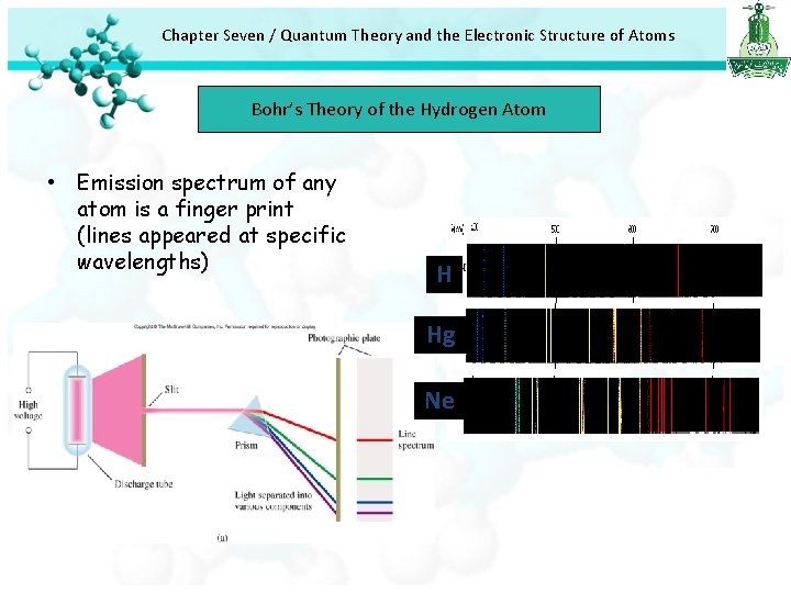 Chapter Seven / Quantum Theory and the Electronic Structure of Atoms Bohr’s Theory of Chapter Seven / Quantum Theory and the Electronic Structure of Atoms Bohr’s Theory of