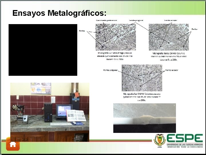 Ensayos Metalográficos: Ensayos Metalográficos: