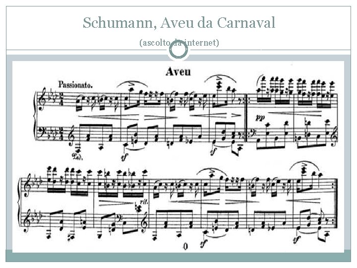 Schumann, Aveu da Carnaval (ascolto da internet) 