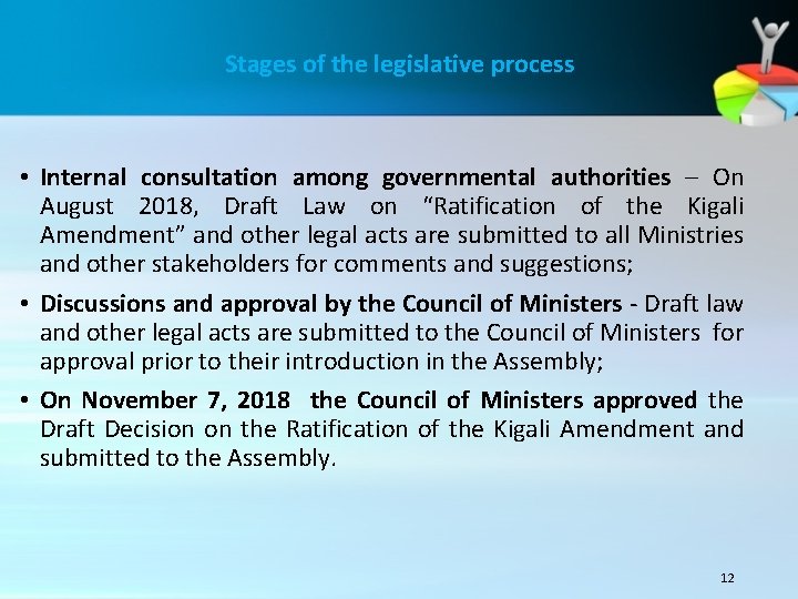 Stages of the legislative process • Internal consultation among governmental authorities – On Stages of the legislative process • Internal consultation among governmental authorities – On