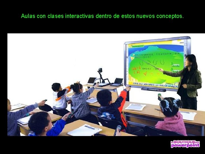 Aulas con clases interactivas dentro de estos nuevos conceptos. 