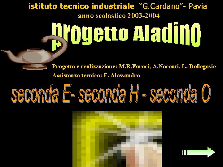 istituto tecnico industriale “G. Cardano”- Pavia anno scolastico 2003 -2004 Progetto e realizzazione: M.