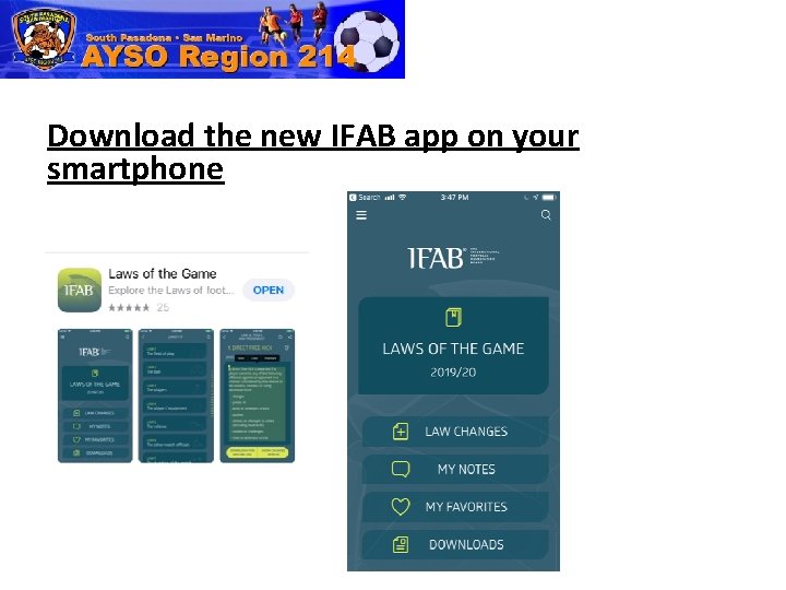 Download the new IFAB app on your smartphone 