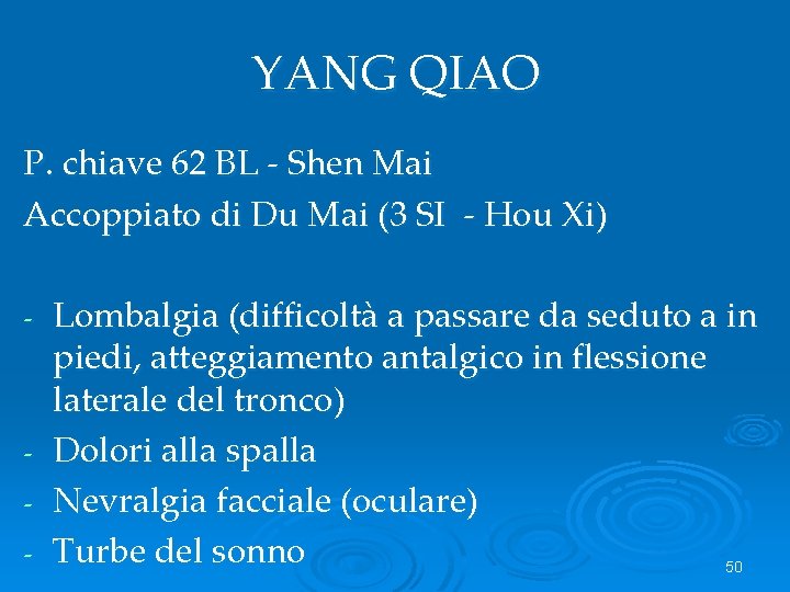 YANG QIAO P. chiave 62 BL - Shen Mai Accoppiato di Du Mai (3