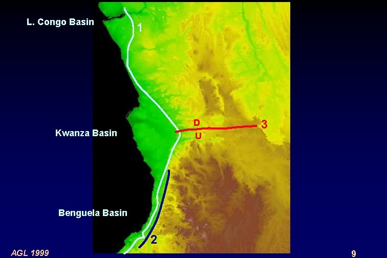 L. Congo Basin 1 D U Kwanza Basin 3 Benguela Basin 2 AGL 1999