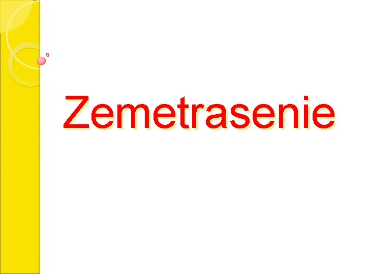 Zemetrasenie 