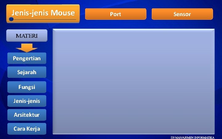 Jenis-jenis Mouse Pengertian Sejarah Fungsi Jenis-jenis Arsitektur Cara Kerja Port Sensor 