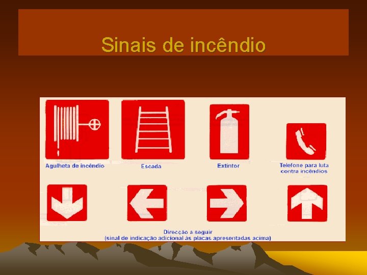 Sinais de incêndio 