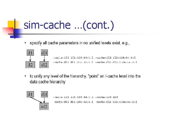 sim-cache …(cont. ) 