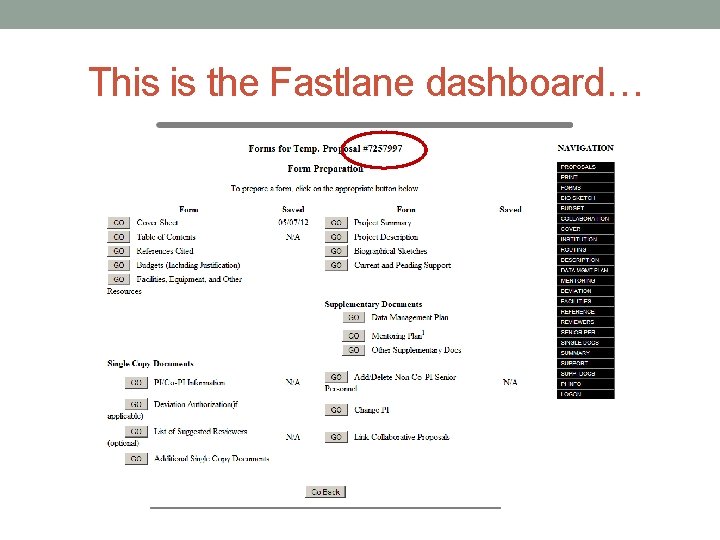 This is the Fastlane dashboard… 