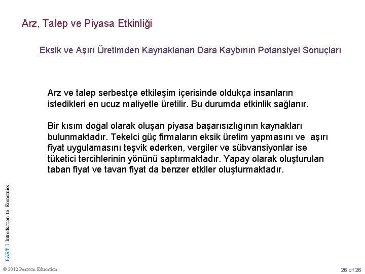 Arz, Talep ve Piyasa Etkinliği Eksik ve Aşırı Üretimden Kaynaklanan Dara Kaybının Potansiyel Sonuçları