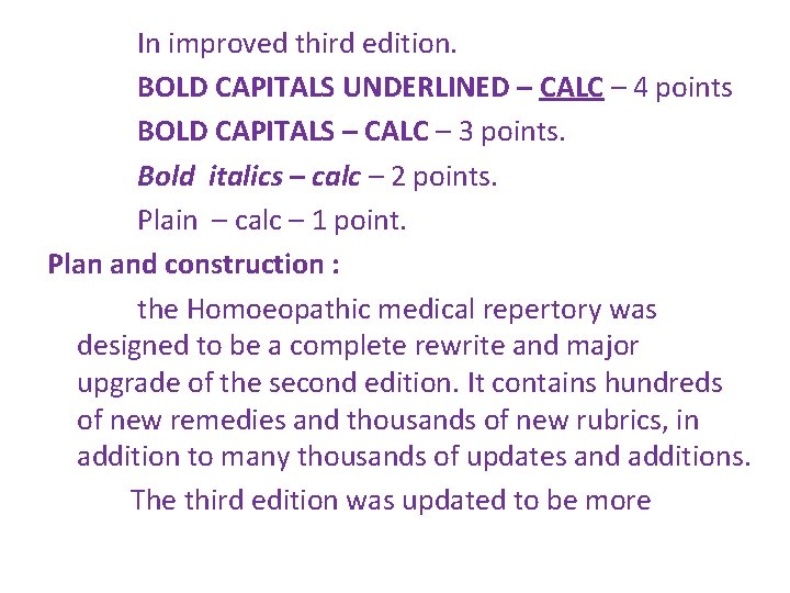 In improved third edition. BOLD CAPITALS UNDERLINED – CALC – 4 points BOLD CAPITALS In improved third edition. BOLD CAPITALS UNDERLINED – CALC – 4 points BOLD CAPITALS