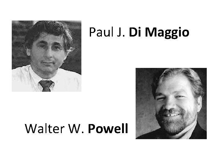 Paul J. Di Maggio Walter W. Powell 